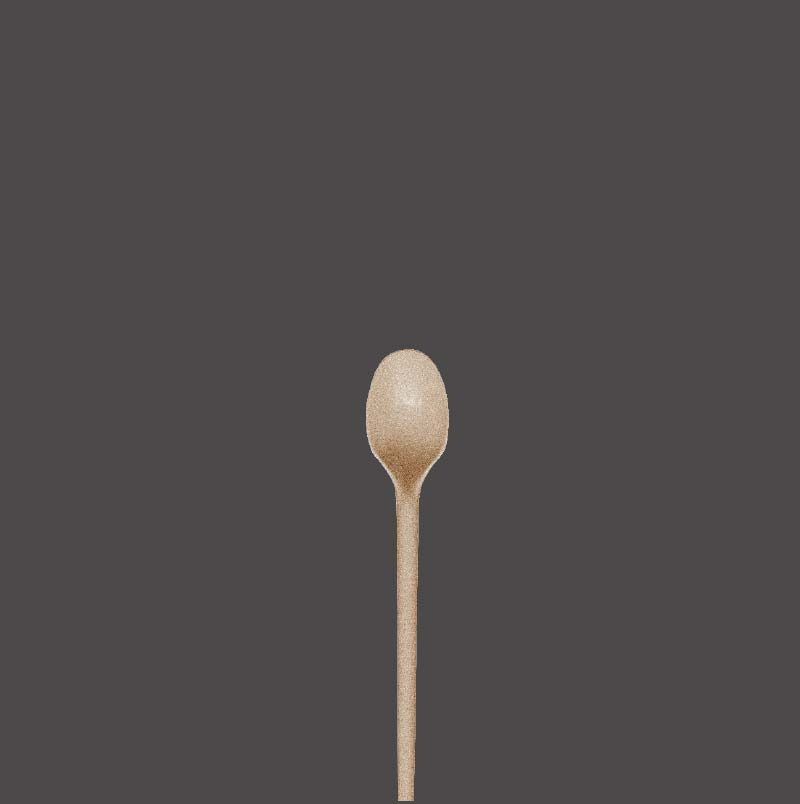 Lastic Canada - biodegradable and eco-friendly utensils - take out tea spoon made from bamboo fiber