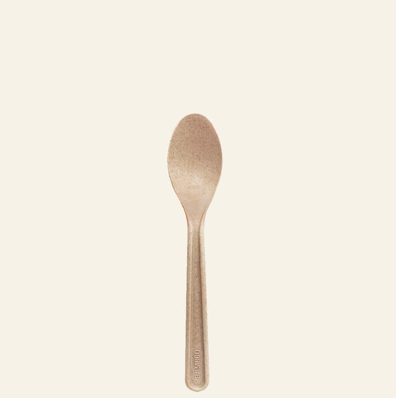 Lastic Canada - biodegradable and eco-friendly utensils - tea spoon made from bamboo fiber
